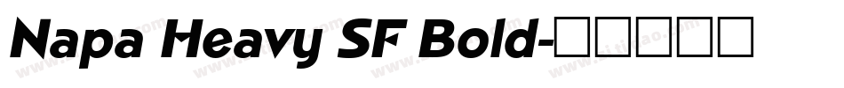 Napa Heavy SF Bold字体转换